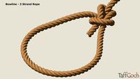 Bowline • 3-Strand Rope • Construction