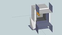 angle drawing for scanner niobium titonate base and indium strain guage