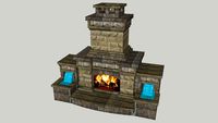 Nottingham Fireplace with Water Feature Pair
