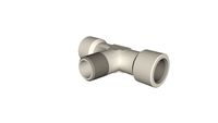 Té femelle cylindrique G1/8 mâle conique R1/8 au centre