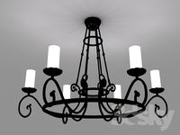 Cast iron chandelier