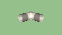 Equerre double mâle conique R1/4