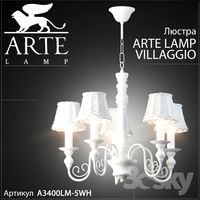 Chandelier Arte Lamp Villaggio A3400LM-5WH