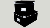 IKEA KASSETT 27x35 Box with lid black