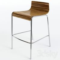 Zebrano Bar Stool
