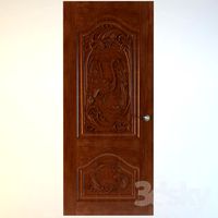 Carved door