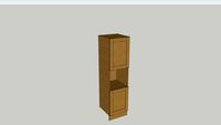 WIDE FRAME OAK KITCHEN RANGE - SINGLE OVEN APPLIANCE HOUSING