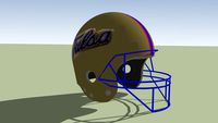 Tulsa Golden Hurricane football helmet