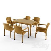 Table and chairs "Torino"