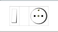 interrupteur+prise legrand mosaic M50