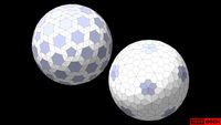 Floret Geodesic Tessellation {2,1}