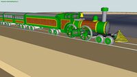 Steam Train and track - Working - sketchy