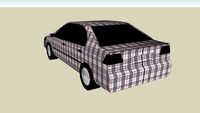 4-Door Burberry Compact Sedan