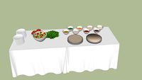 mesa de comida