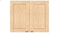 Wall Double Door 27Hx15D
