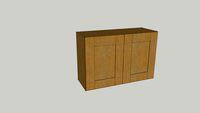 WIDE FRAME OAK KITCHEN RANGE - DOUBLE WALL UNIT 570H