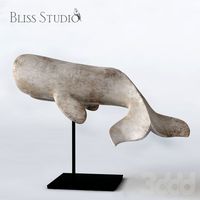 Bliss Studio White Whale on Stand