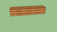 kast, donker hout