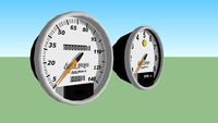 Autometer Guages. Tachometer and Speedometer