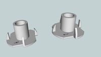 T-nuts 4 prong 1/4', 5/16'