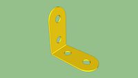 Equerre 2x2 trous MECCANO
