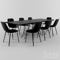 Bonaldo стол Octa, стулья By met
