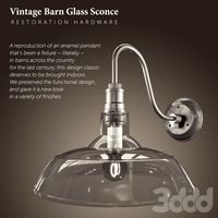 Светильник Vintage Barn Glass Sconce