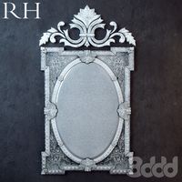 Зеркало RH/ROCOCO FLORAL ETCHED MIRROR