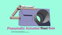 Blast Gate – Sliding Pneumatic - Woodworking Dust Collection