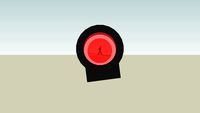 red dot scope with guy in end