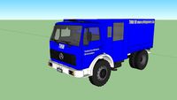 THW Mercedes benz aufbauplane
