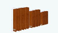 1DOOR 24DEEP PANTRY CAB SHAKER cherry