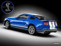 Shelby GT500 2010 std mat 3D Model