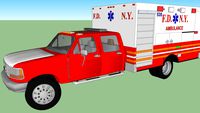 1992 Ford F-350 XLT Crew Cab FDNY Ambulance