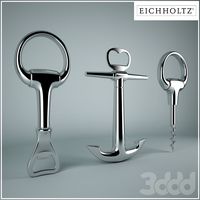 Eichholtz Bottle Opener Bacchus Nickel S/3