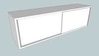 ikea - APSVIK - wall cabinet with sliding doors 140x40 cm - dynamic