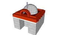 Wood fired pizza oven (part designed)