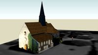 Eglise de Isdes, Isdes (Loiret), FRANCE