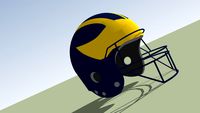 Michigan Wolverines football helmet