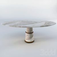 AGRA Marble Dining Table by BRABBU