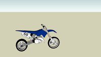 Yamaha YZ 250 SuperMoto bike