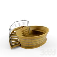 Купель деревянная