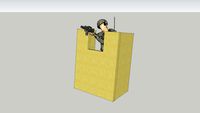 Barricade with soldier