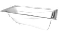 K-1259-R Mariposa(R) 72' x 36' alcove bath with integral flange and right-hand drain