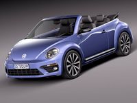 Volkswagen Beetle Convertible R-line 20153d model