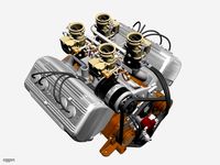 Ardun Stromberg V8 Engine3d model