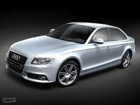 Audi A4 2008 mid-poly3d model