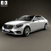 Mercedes-Benz S-Class (W222) with HQ interior 20143d model