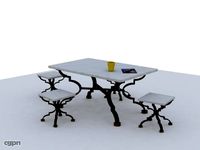 Wrought iron table3d model