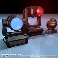 Moving heads collection3d model